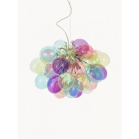 Pendelleuchte 8 flammig aus Glas Metall