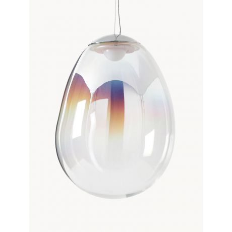 LED Pendelleuchte aus Glas Warmweiß