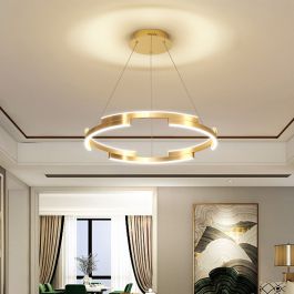 Led Pendelleuchte Stilvoll Ring Design D60cm/80cm für Wohnzimmer
